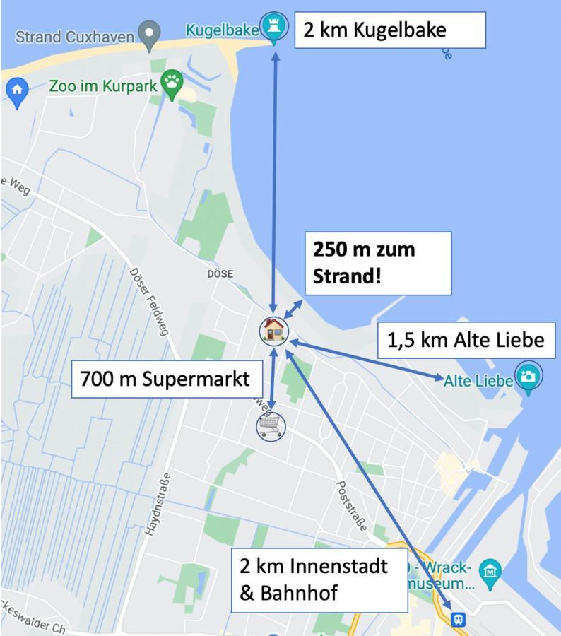 Haus Seefalke - 250 M Zum Meer Куксхафен Экстерьер фото